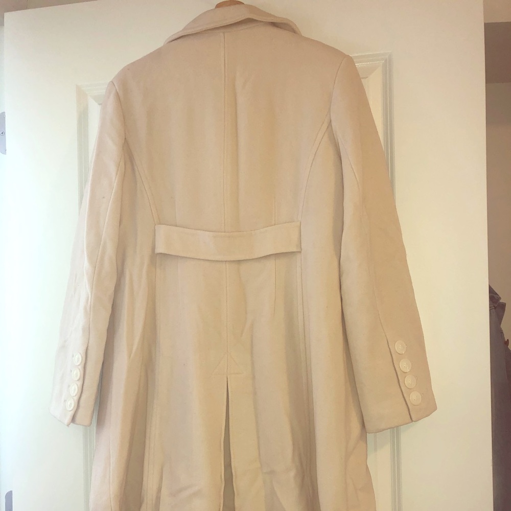 Cream DKNY pea coat